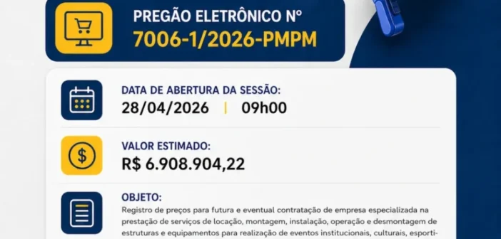 ATENÇÃO, EMPREENDEDORES E FORNECEDORES!
