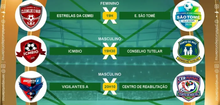 A emoção da Copa da Amizade segue movimentando o esporte portomozense!