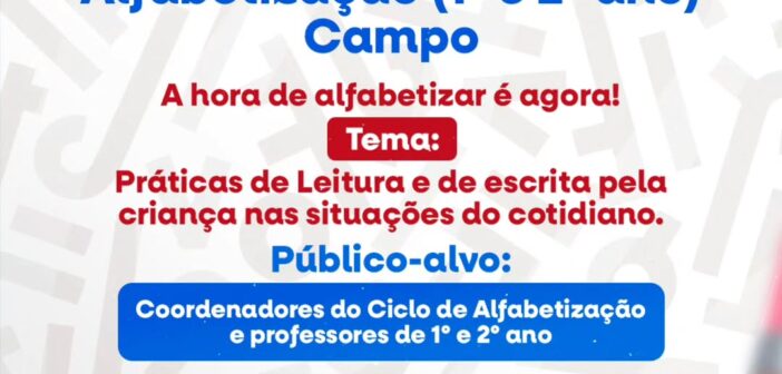 FORMAÇÃO ALFABETIZA PARÁ | EDUCAÇÃO DO CAMPO