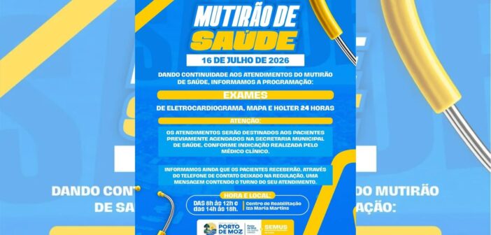 Mutirão de Saúde segue ampliando o acesso aos atendimentos em Porto de Moz!