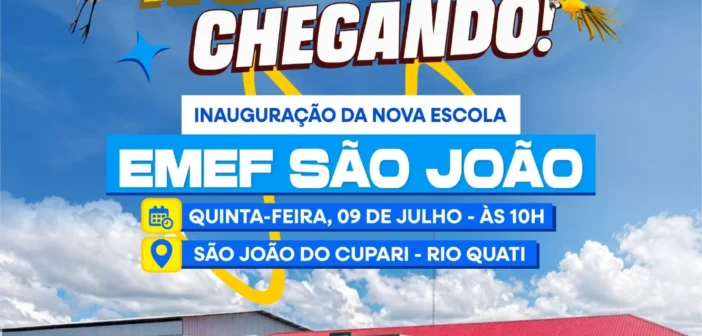 Inauguração da Escola São João do Cupari