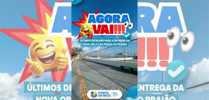 Últimos detalhes para a entrega da nova Orla e da Praça do Praião