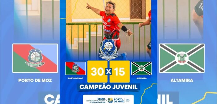 Seleção Juvenil de Porto de Moz é campeã da Copa Xingu de Handebol