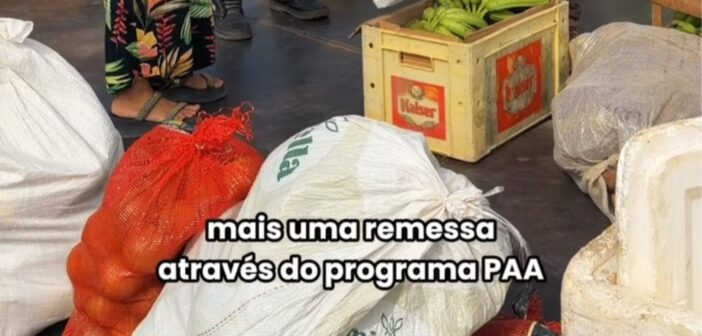 Mais uma remessa do Programa de Aquisição de Alimentos, o PAA.