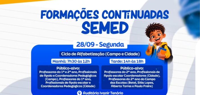 FORMAÇÕES CONTINUADAS | SEMED